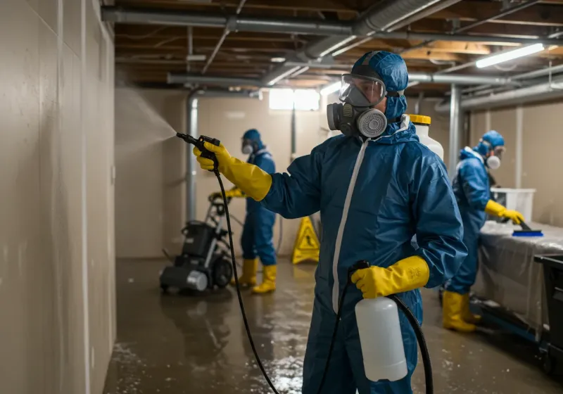 Basement Sanitization and Antimicrobial Treatment process in Tool, TX