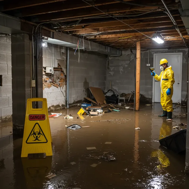 Flooded Basement Electrical Hazard in Tool, TX Property